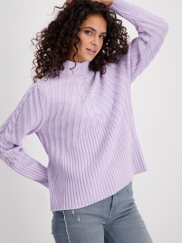 Pull-over monari en violet : devant