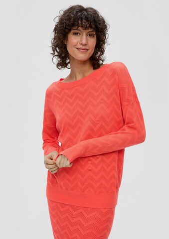 s.Oliver Pullover in Orange: predná strana