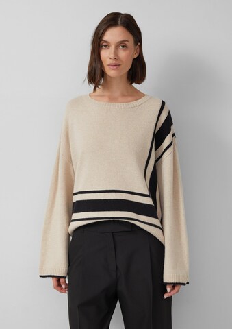 s.Oliver Pullover in Beige: Vorderseite