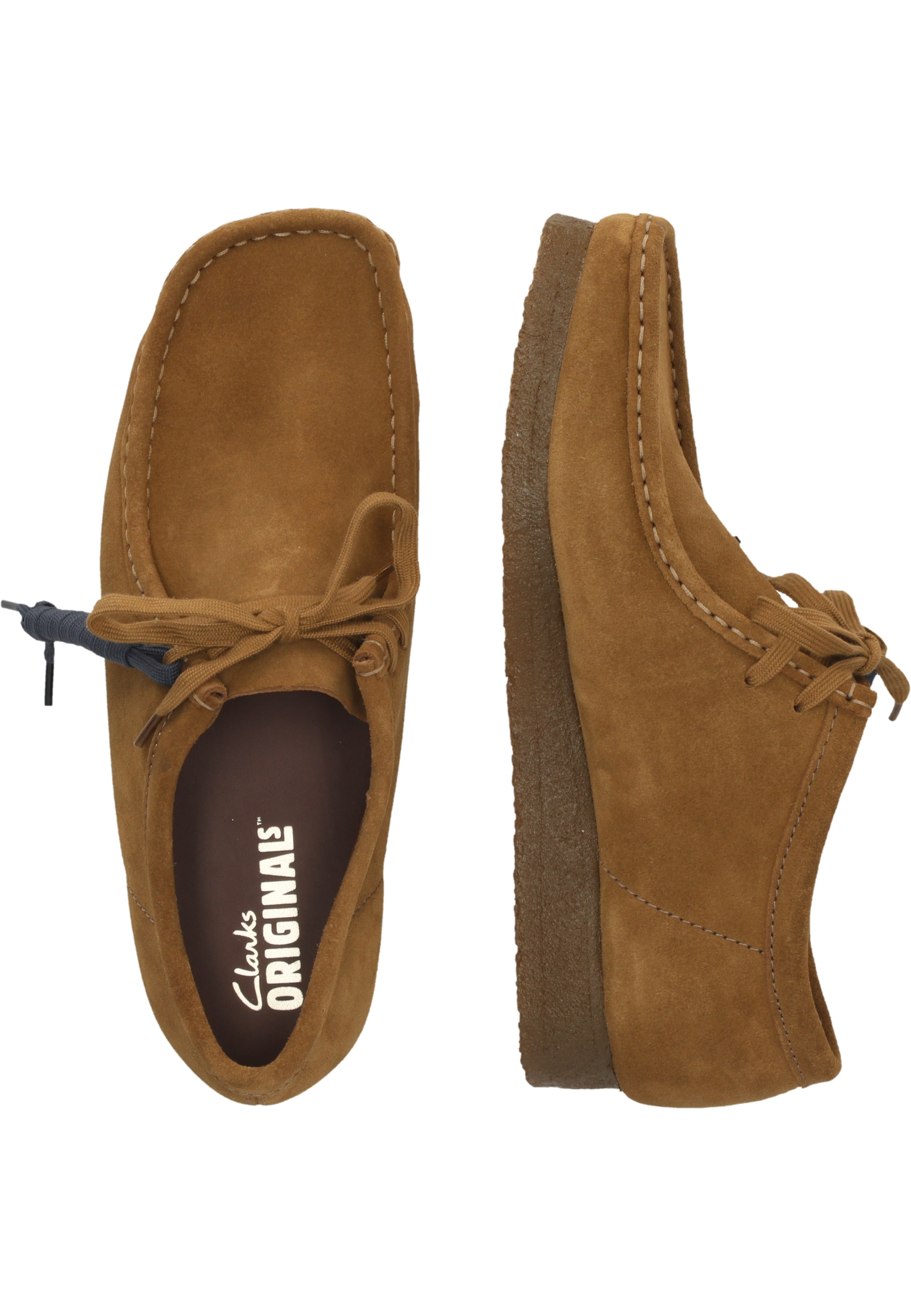 CLARKS Mokassin 'Wallabee' in Braun