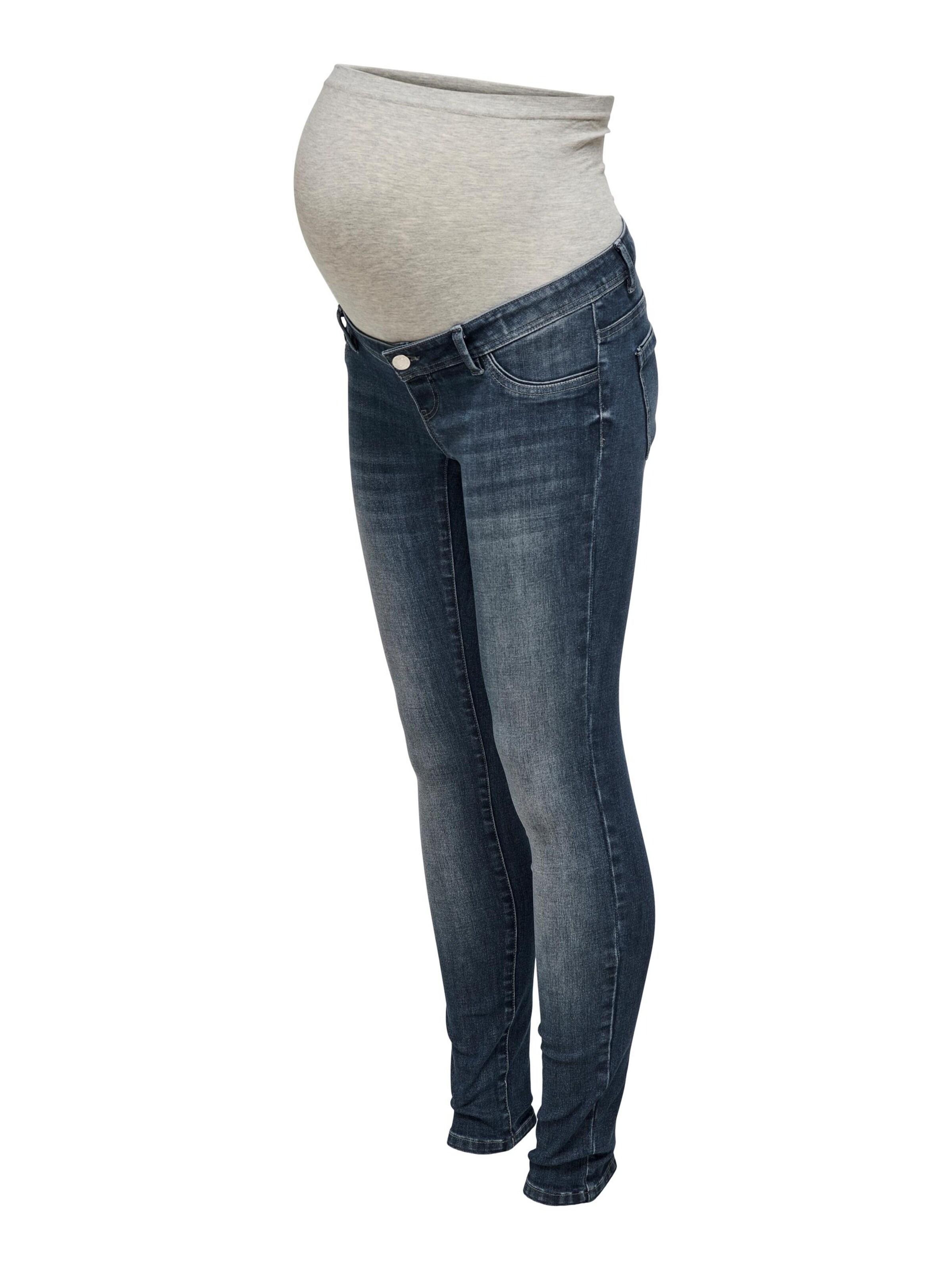 Only Maternity Skinny Jeans 'OLMWauw' in Blue: front