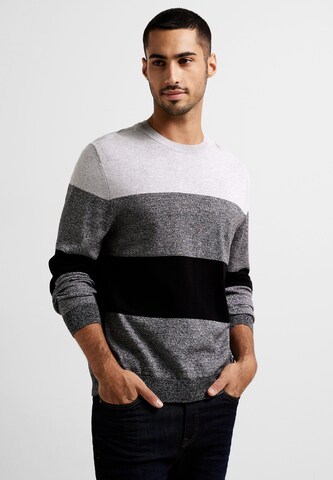 Street One MEN Sweater in Grey: front