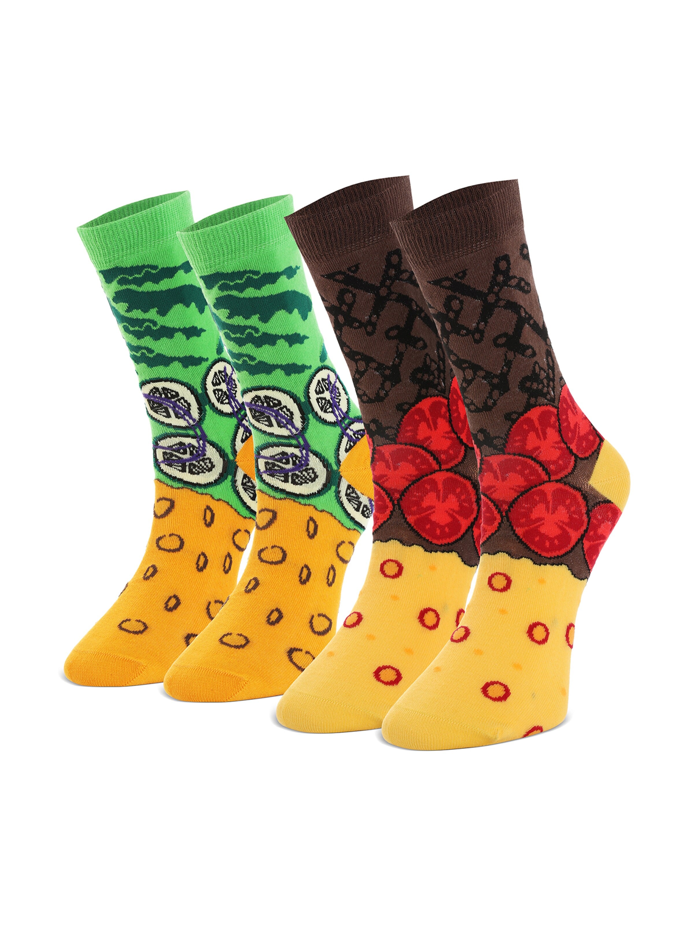 Crea Socks Sukat 'Hamburger' värissä monivärinen