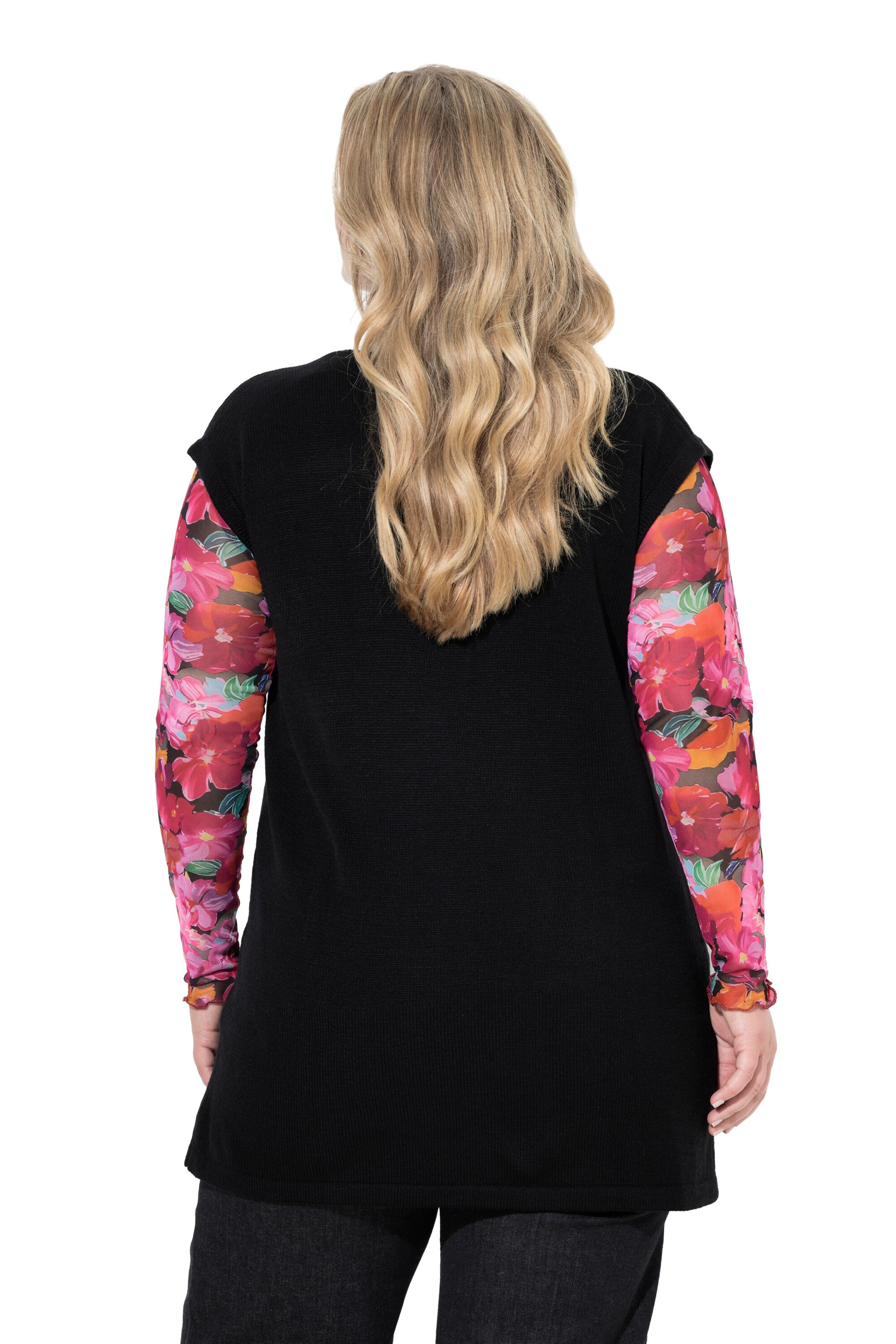 MIAMODA Strickjacke in Schwarz