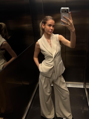 millane - Pierna ancha Pantalón 'Highwaisted Palazzo' en beige