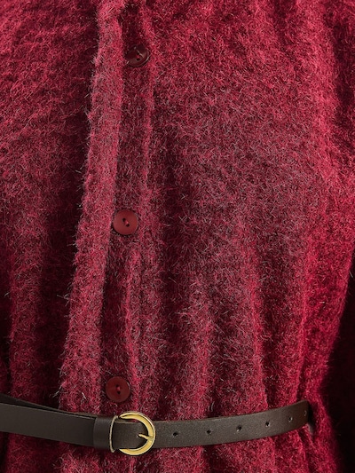 Bianco Lucci Between-Seasons Coat in Burgundy, Item view