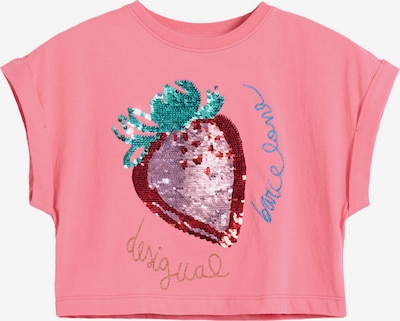 Desigual T-Krekls 'Strawberry', krāsa - zils / dzeltens / aveņkrāsas / sarkans, Preces skats