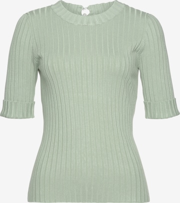 LASCANA Sweater in Green: front