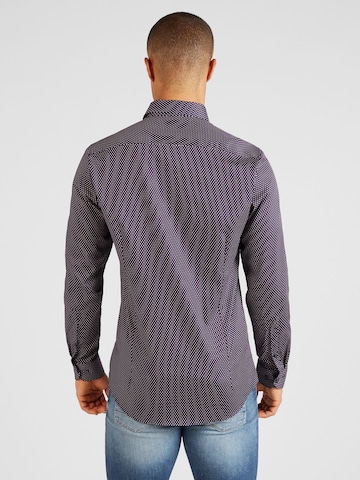 OLYMP Regular fit Button Up Shirt 'Level 5' in Purple