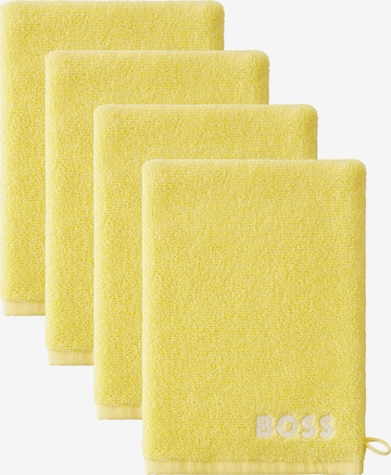 BOSS Washcloth 'PLAIN' in Yellow: front