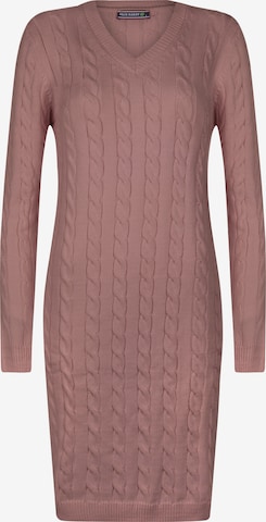 Robes en maille Felix Hardy en rose : devant