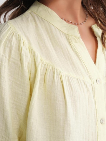 Camicia da donna di MixRay in giallo