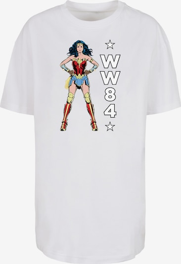 F4NT4STIC T-shirt oversize 'DC Comics Wonder Woman 84' en nude / rouge vif / noir / blanc cassé, Vue avec produit