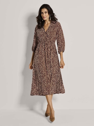 Robe d’été MADELEINE en marron : devant