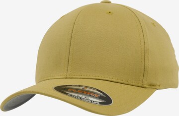 Cappello ' Flexfit Wooly Combed ' di Flexfit in giallo: frontale