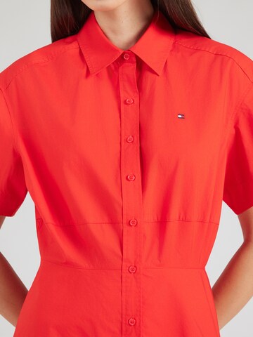 Robe-chemise TOMMY HILFIGER en rouge