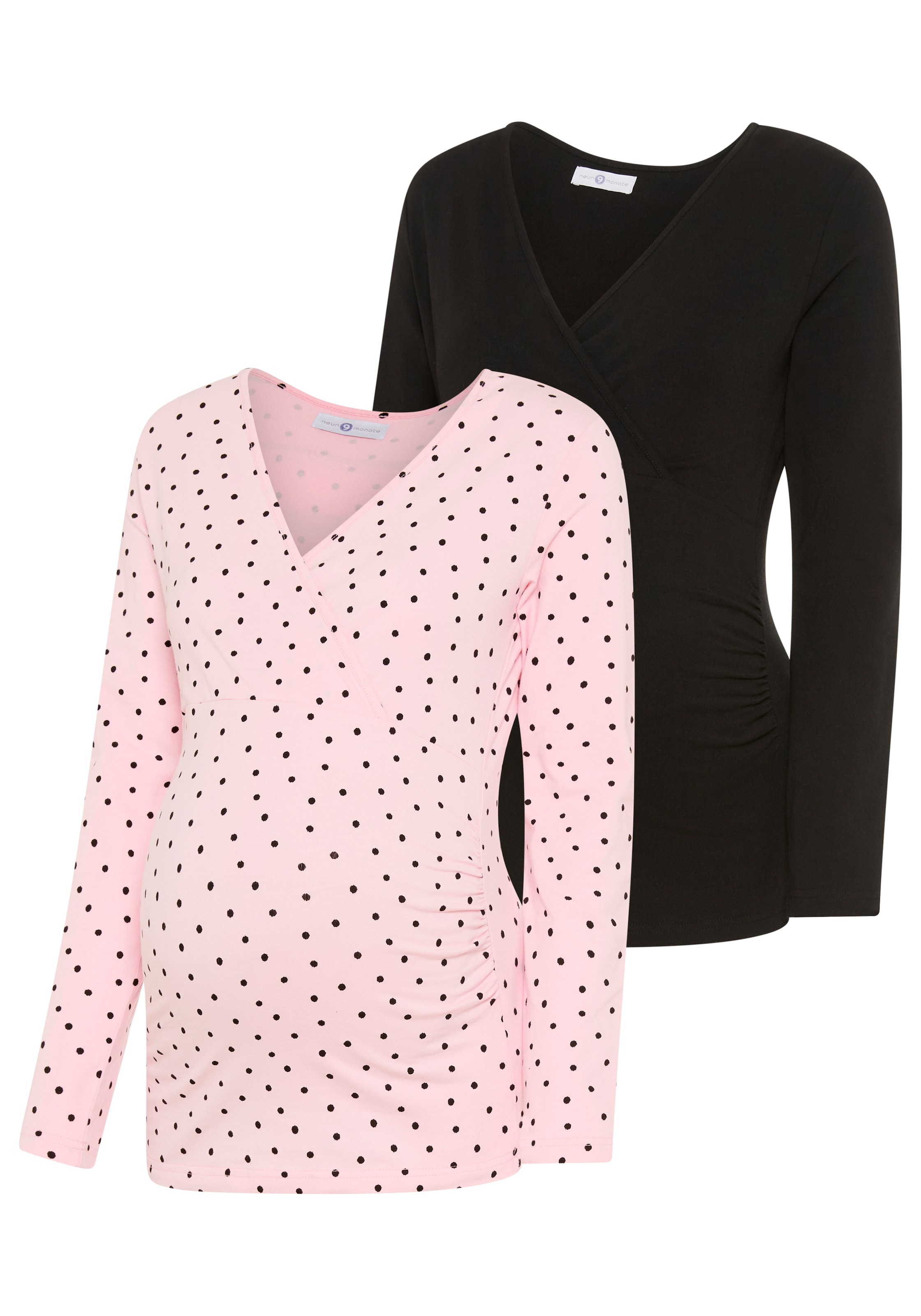 Neun Monate Shirt in Rose / Black, Item view
