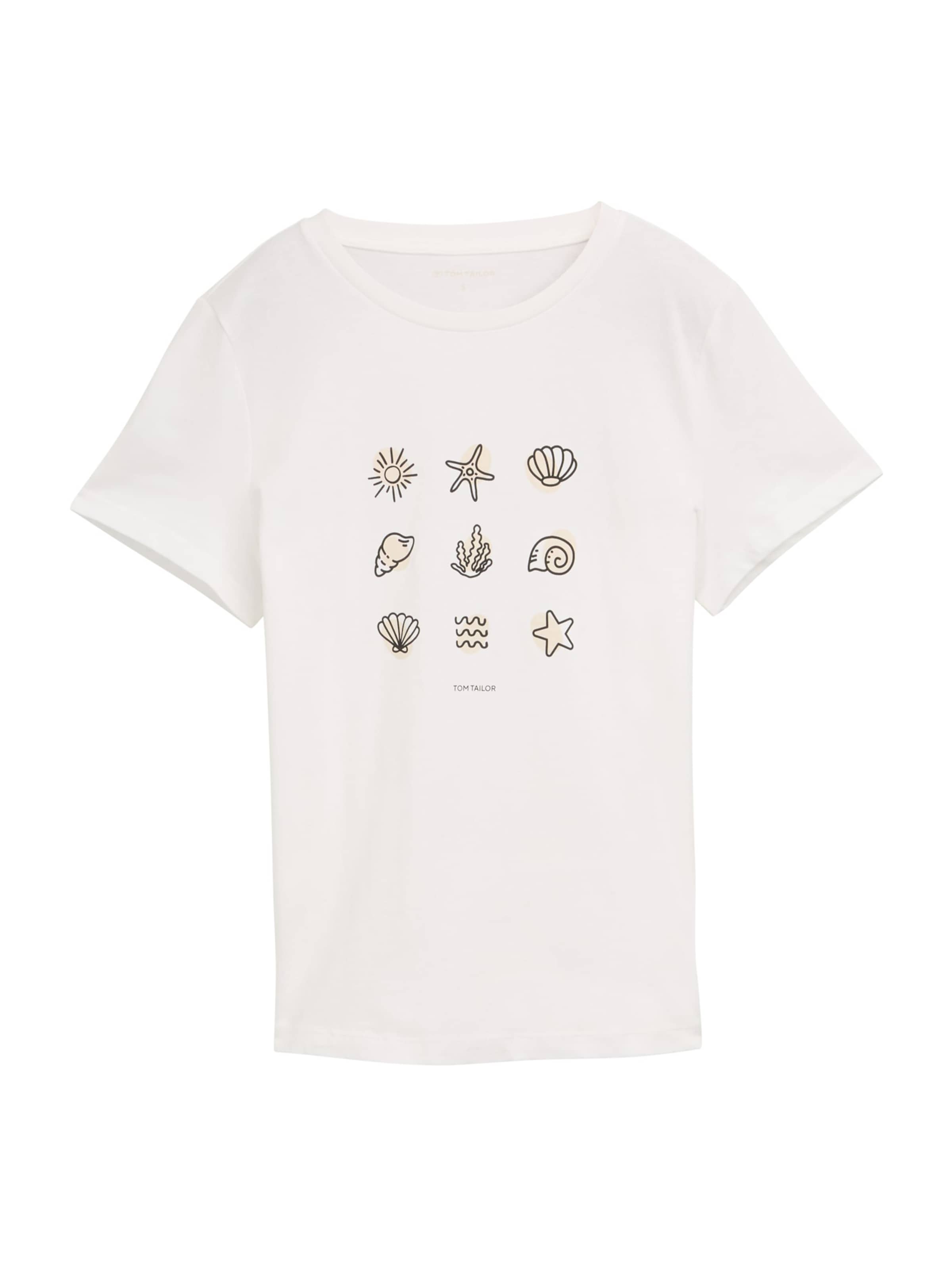 TOM TAILOR Póló - fehér: elől