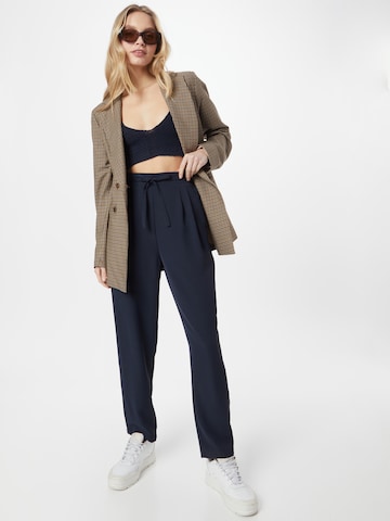 ABOUT YOU Loose fit Pleat-Front Pants 'Nicole' in Blue