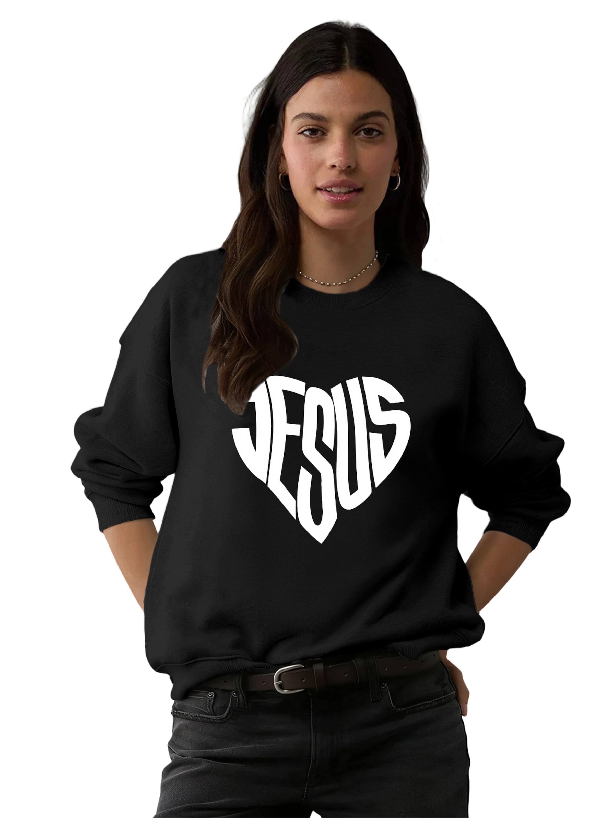 GORHEY - Sudadera en negro: frente