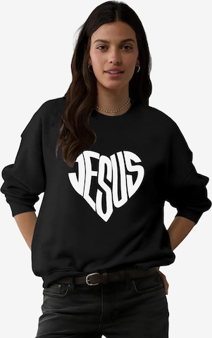 GORHEY - Sudadera en negro: frente