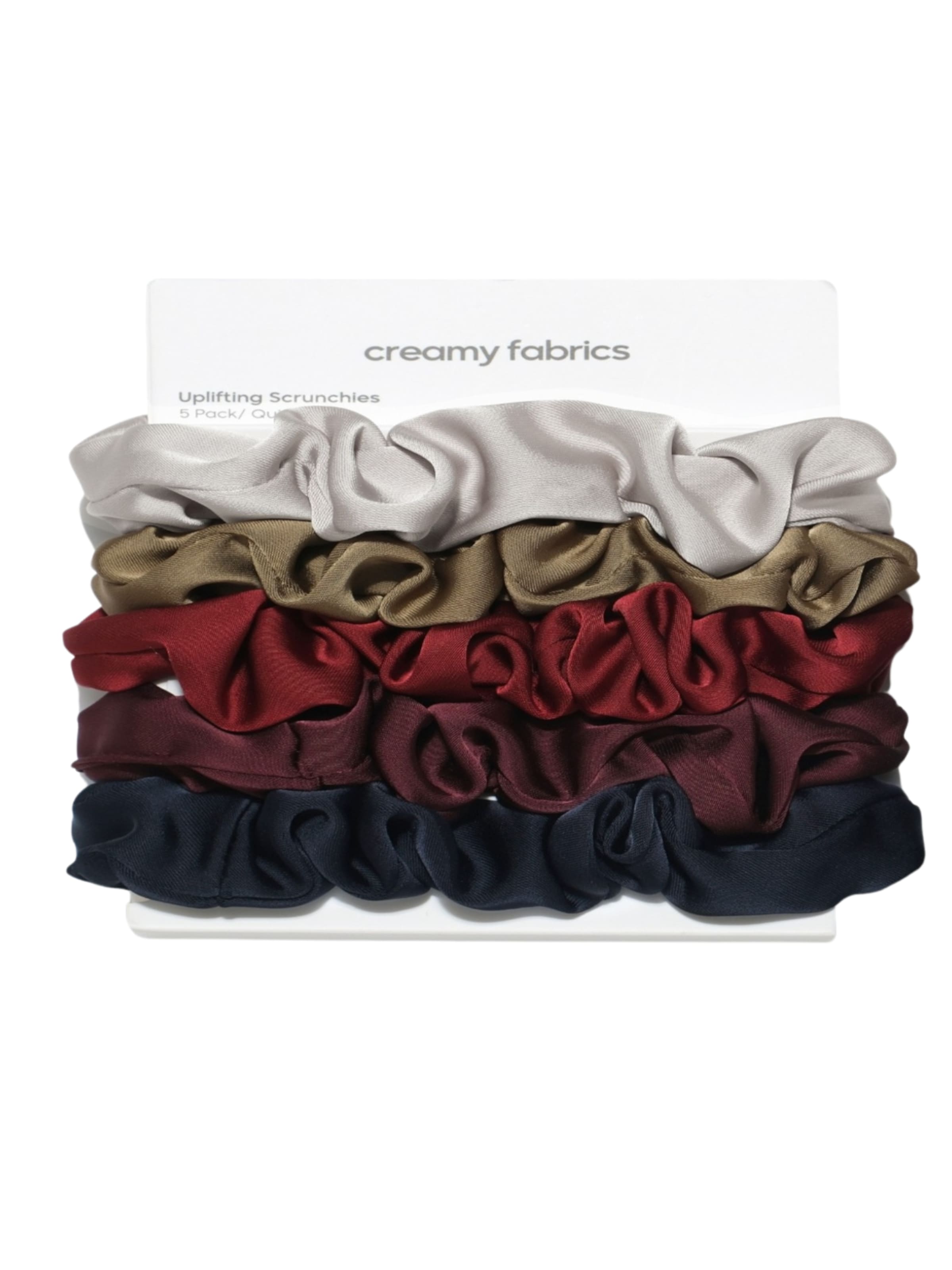 cfab (formerly creamy fabrics) Hair Jewelry 'Alltags Scrunchies | 5er Pack' in Red: front