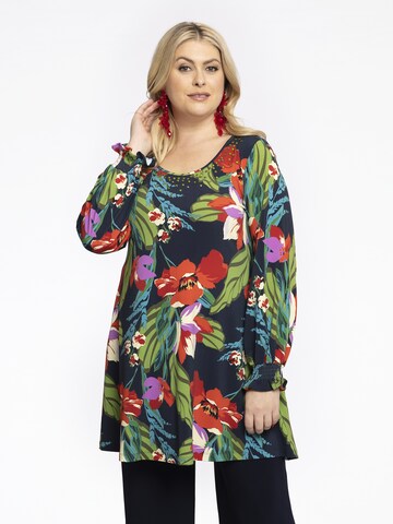 YOEK Tunic in Blue: front