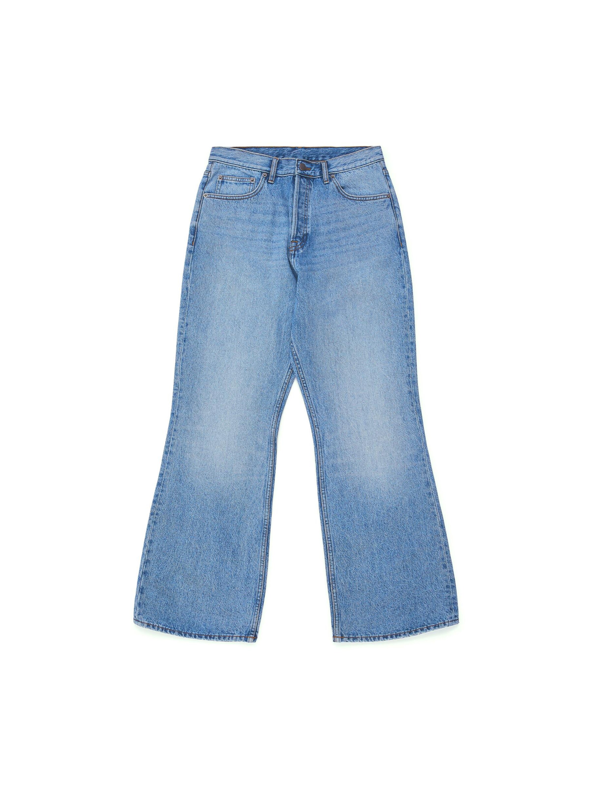 Dr. Denim Jeans 'Rift Wide Bootcut' in Blauw: voorkant
