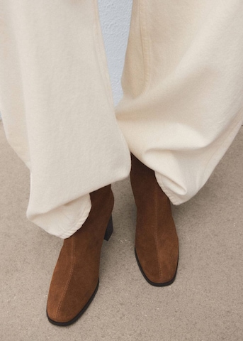 MANGO Stiefelette 'Glorious' in Braun