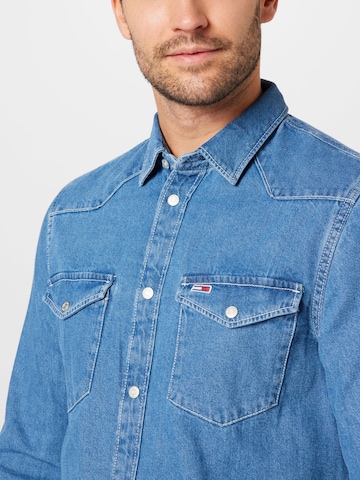 Tommy Jeans - Regular Fit Camisa em azul