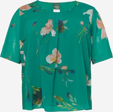 Persona by Marina Rinaldi Blouse 'BAR' in Groen: voorkant