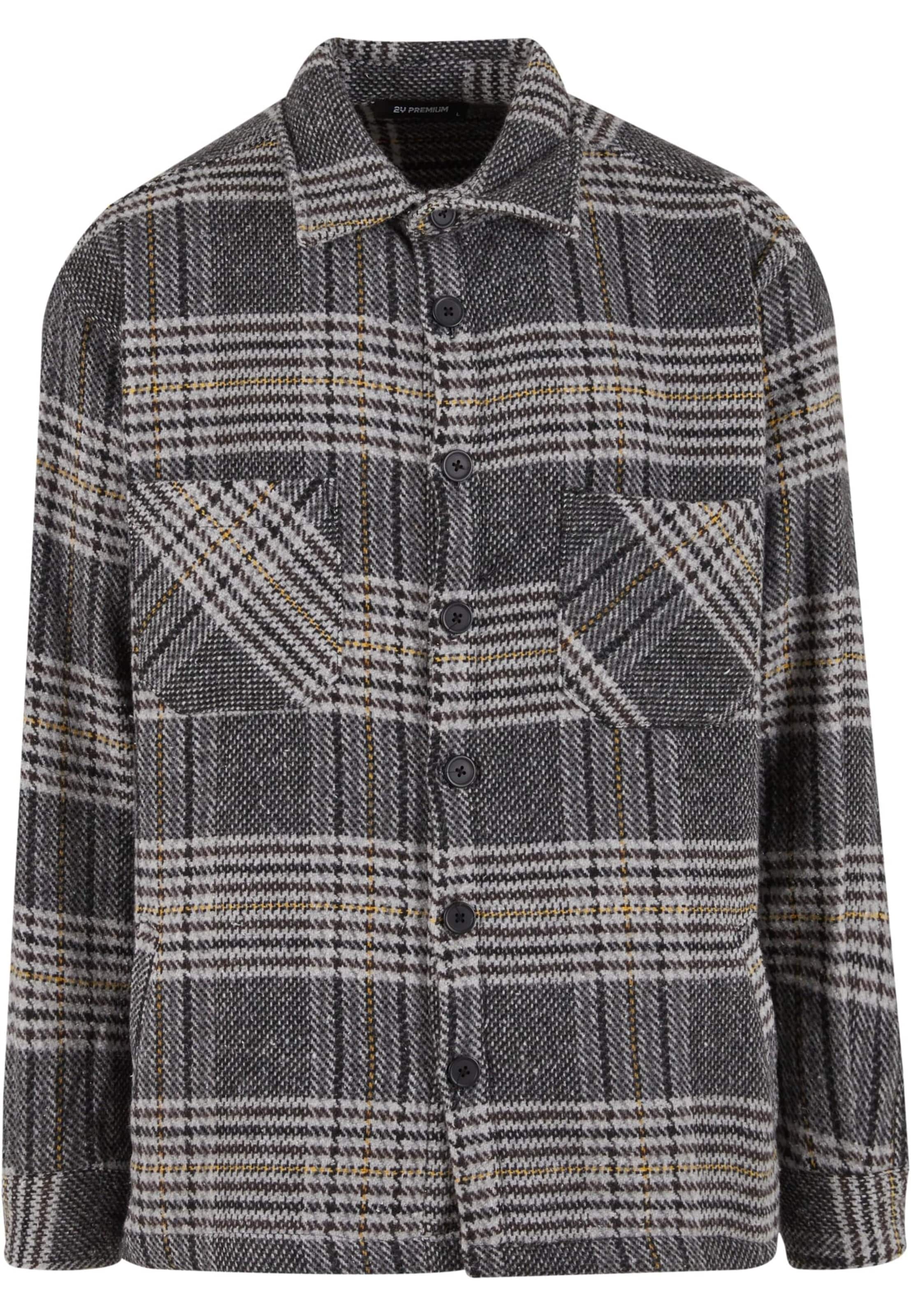 2Y Premium Übergangsjacke in Schwarz: Vorderseite