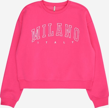 ONLY GIRLS Collegepaita värissä punainen: etupuoli