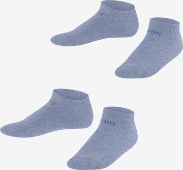 ESPRIT Socks 'Foot Logo 2-Pack' in Blue: front