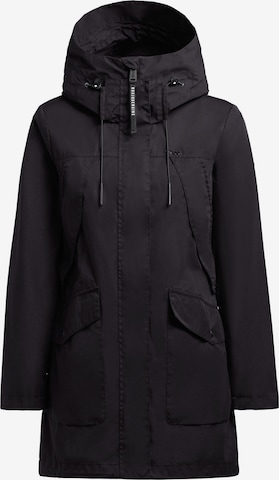 khujo Between-Seasons Parka in Black: front