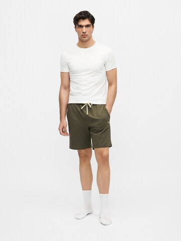 BOSS Панталон пижама 'Mix&Match' в зелено