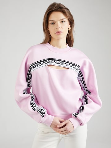 Karl Lagerfeld Sweatshirt i lila: framsida