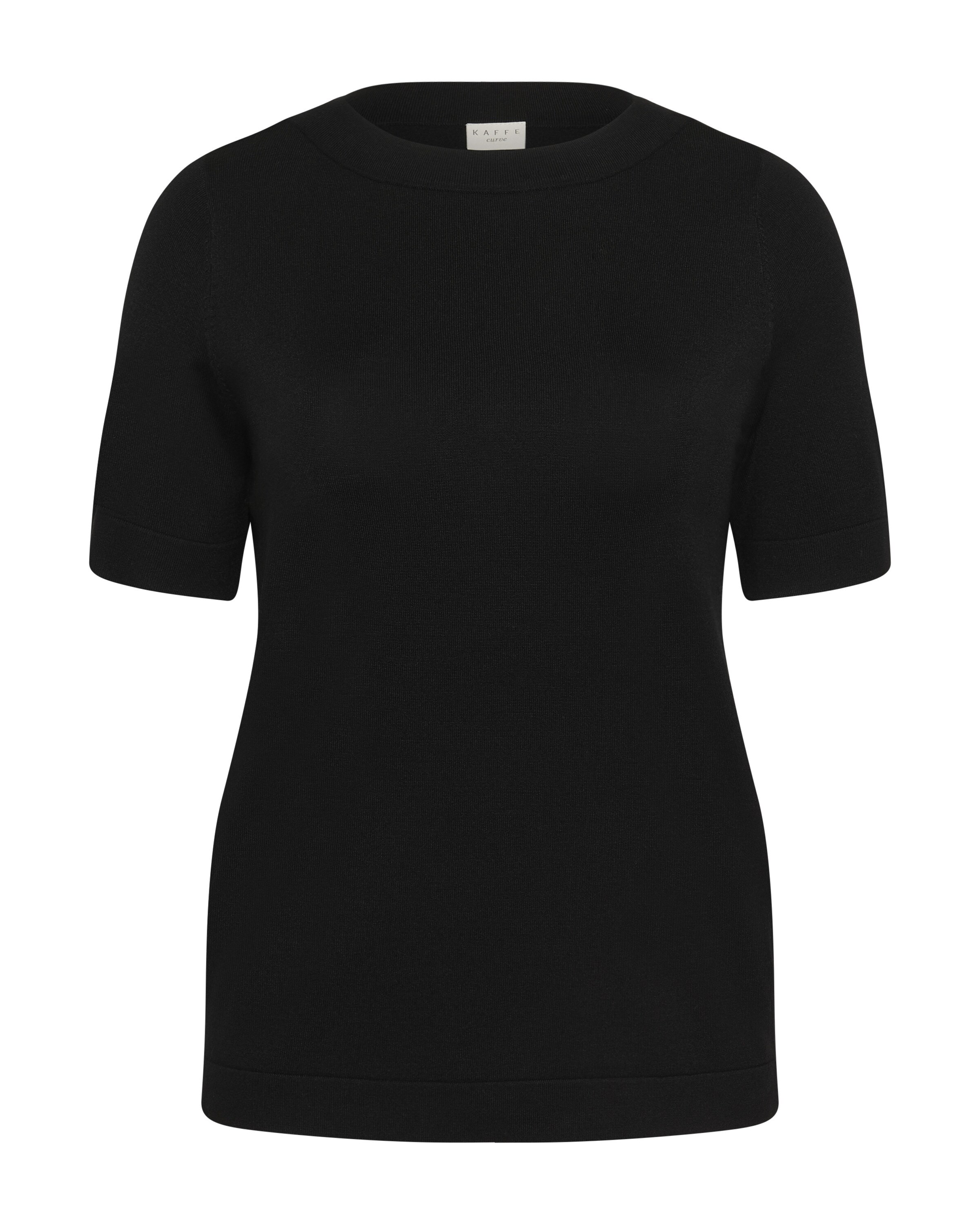 KAFFE CURVE Pulóver 'KCLizzy' - fekete: elől