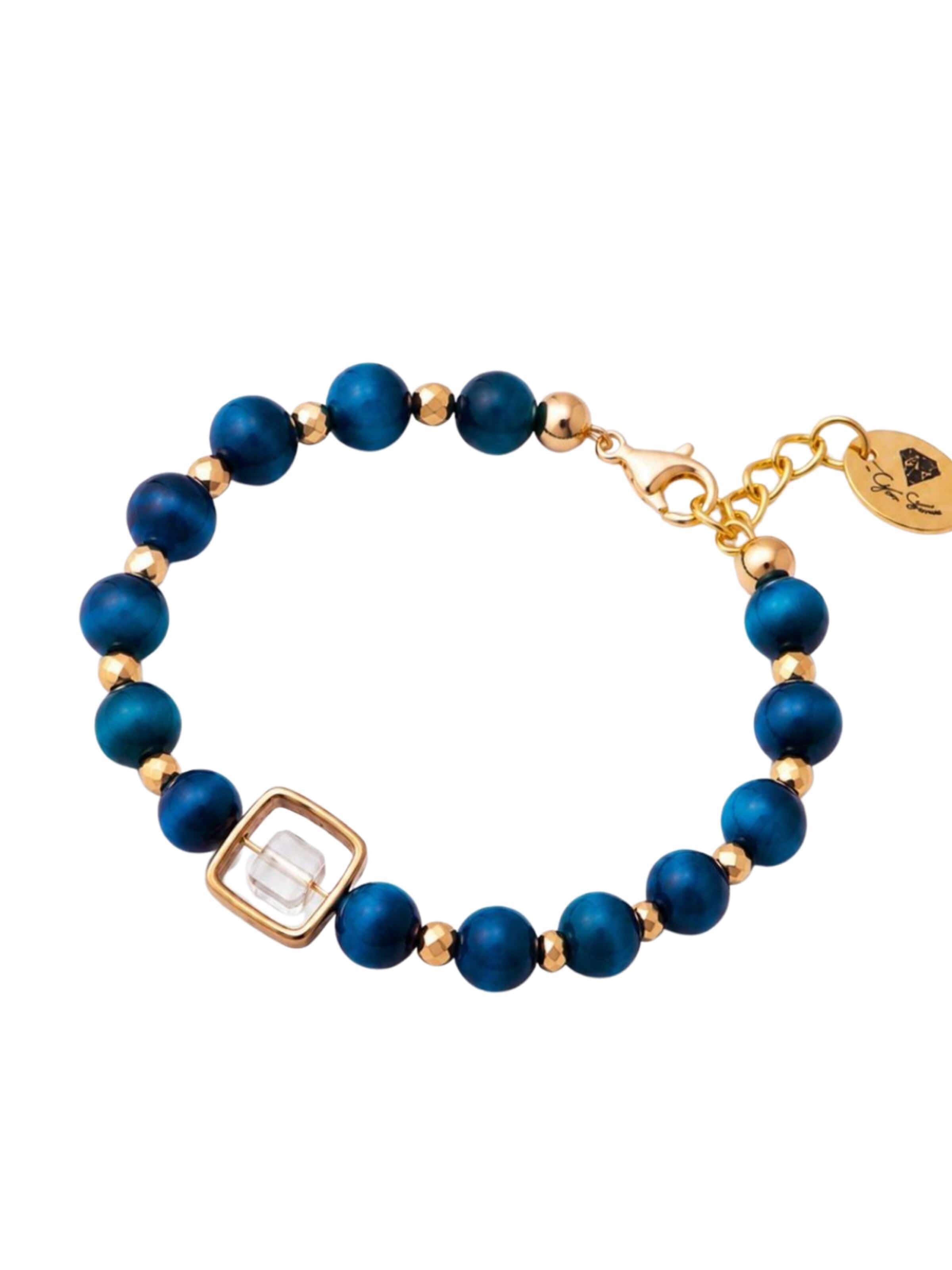 THE GEM STORIES JEWELRY Armband in Blauw: voorkant