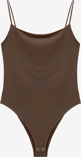 Tricou body Pull&Bear pe ciocolatiu, Vizualizare produs