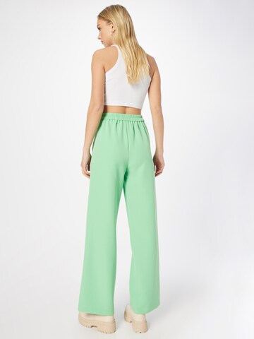 PIECES Wide leg Pants 'PCBOZZY' in Green