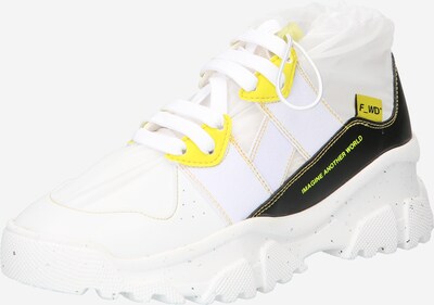 F_WD High-Top Sneakers 'XP2 JUNK X' in Yellow / Black / White, Item view