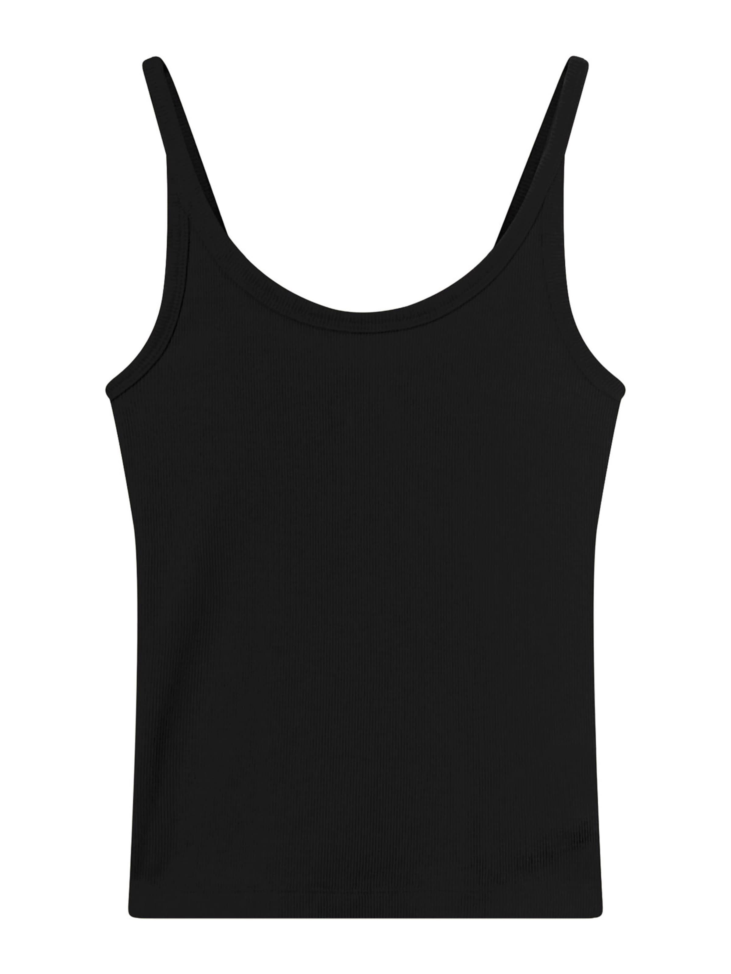 Top de la Champion Authentic Athletic Apparel pe negru: față