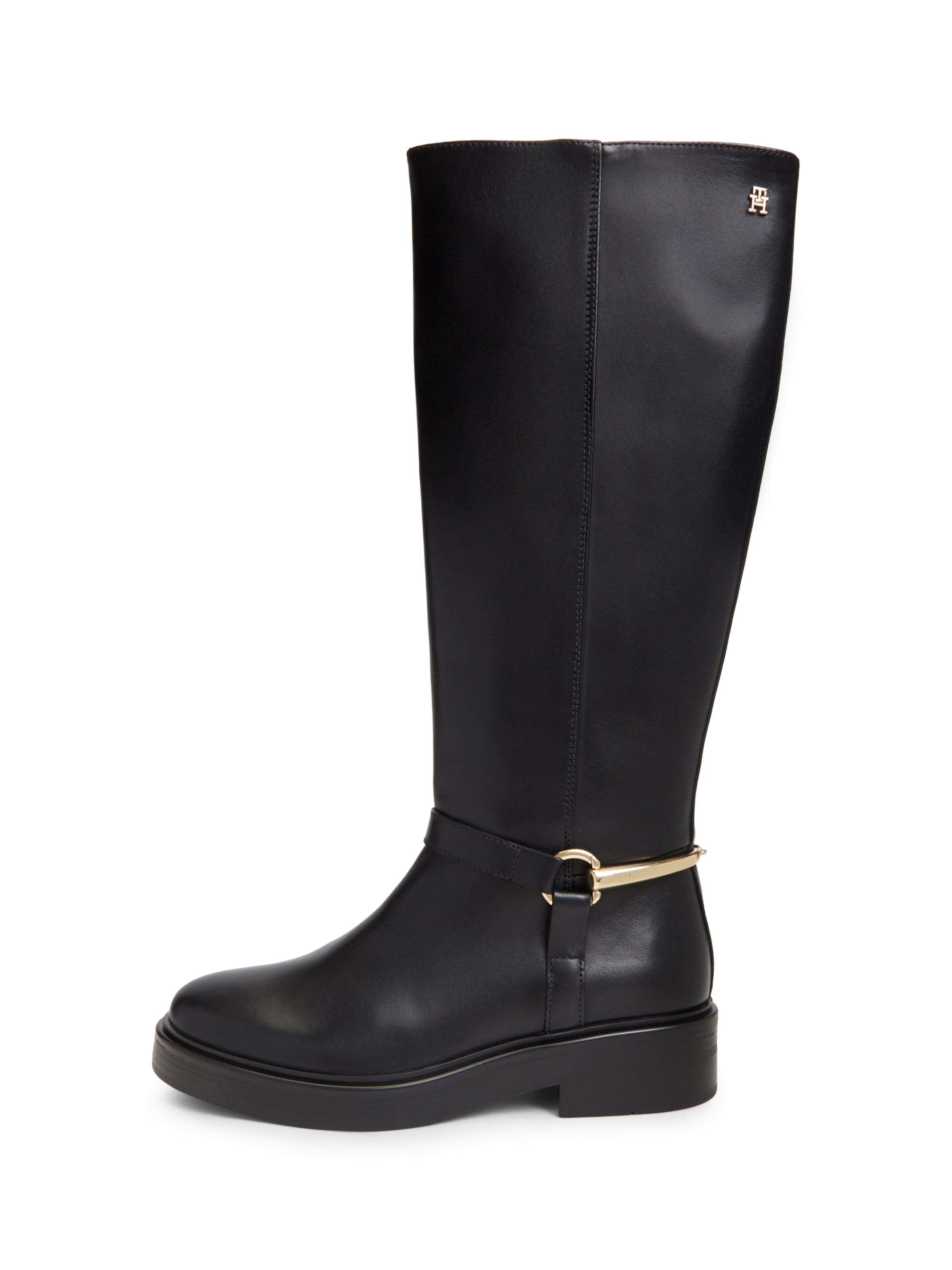 Bottes TOMMY HILFIGER en noir : devant