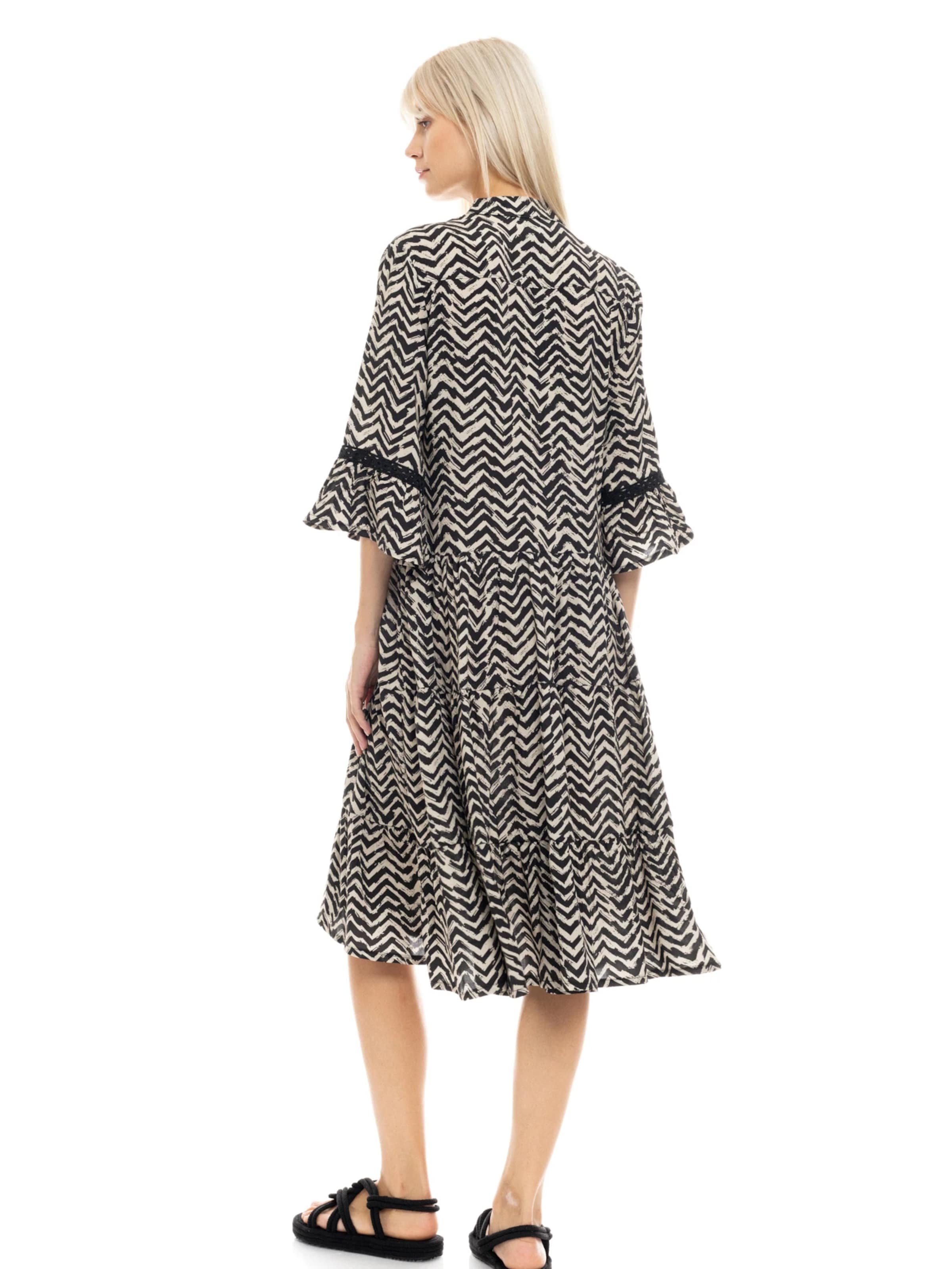 Robe 'BEACHWEAR LONG HAVANA' Pink Label en noir