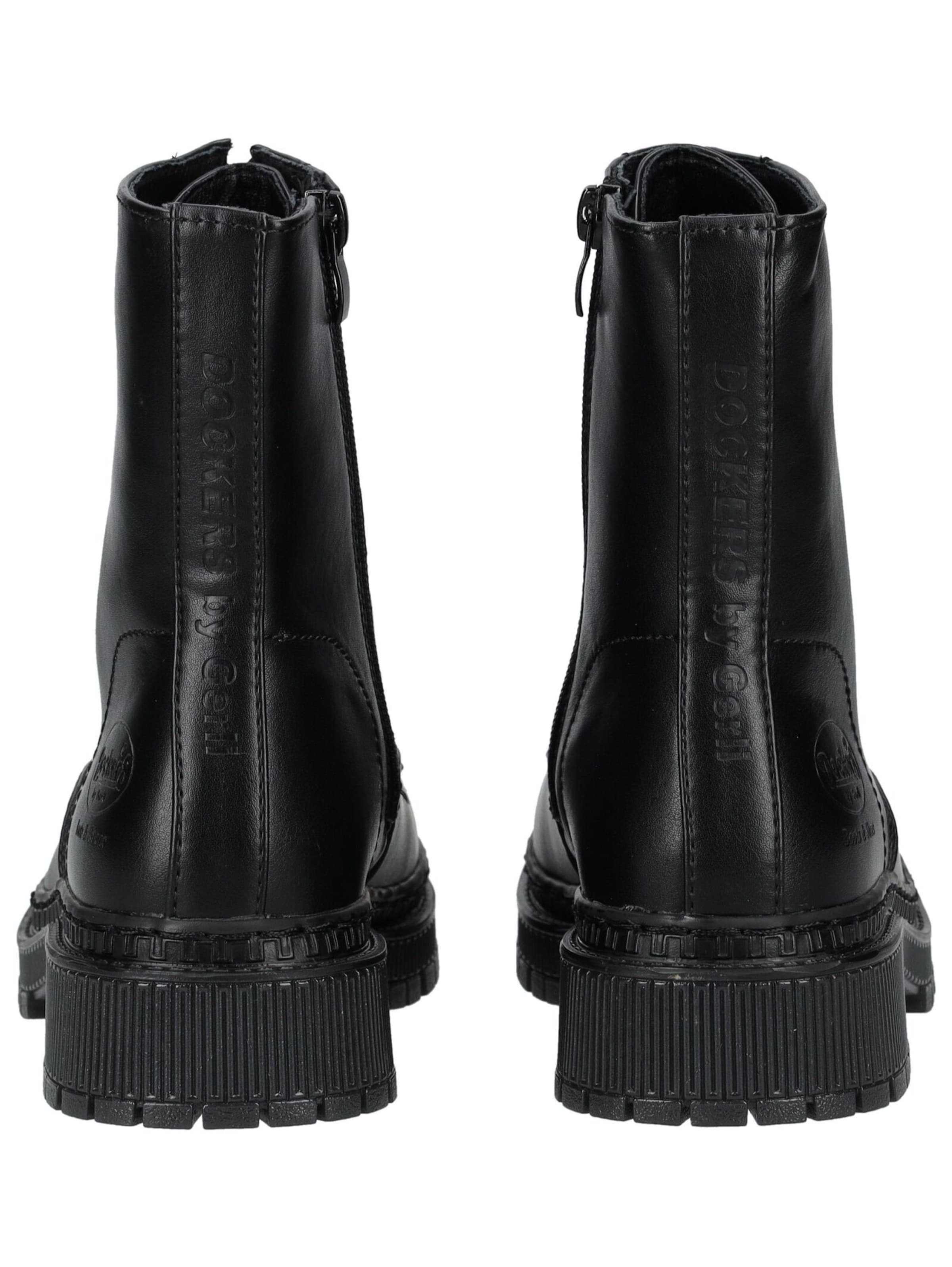 Stivaletto stringato di Dockers by Gerli in nero