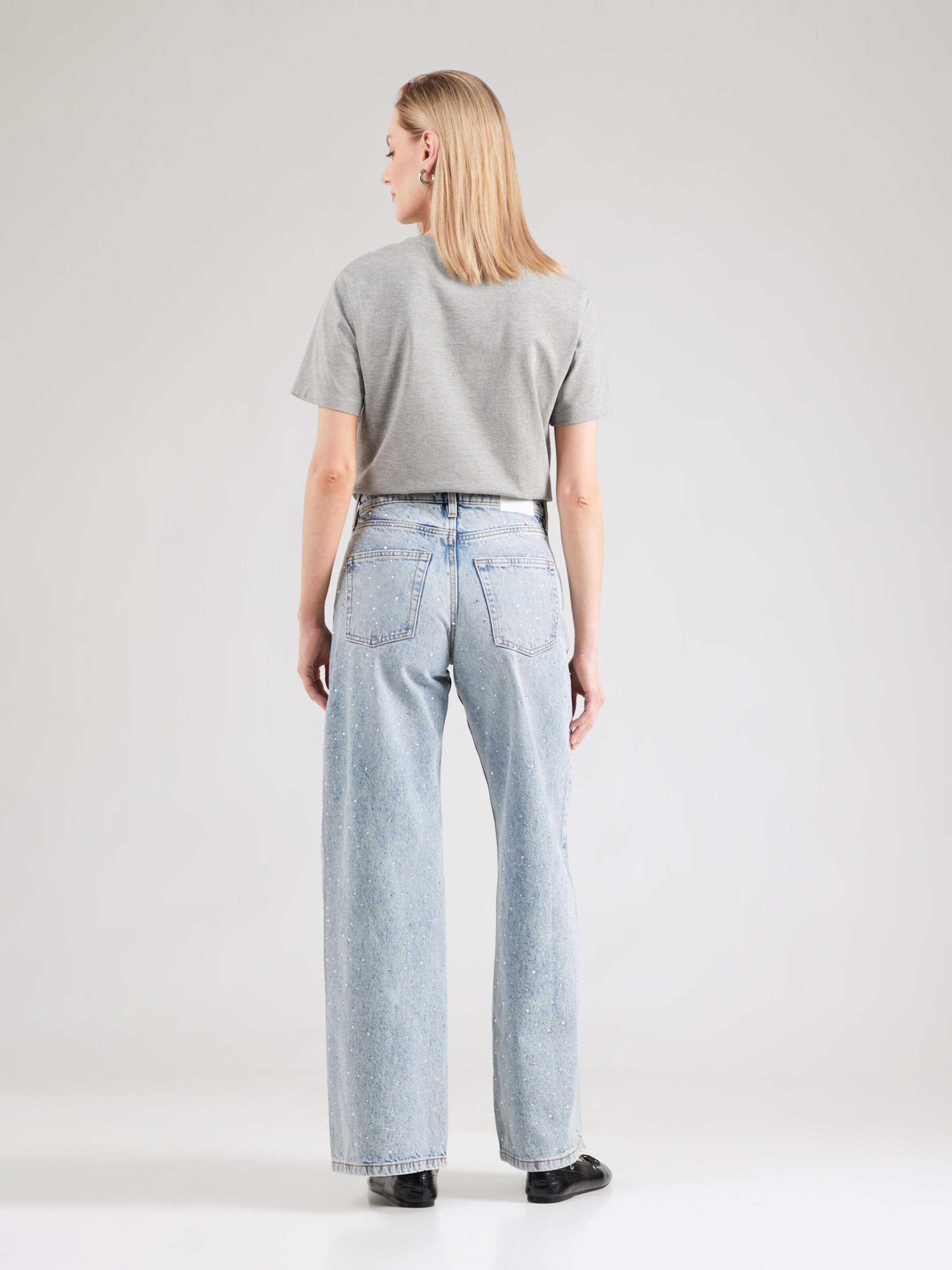 Monki Wide leg Jeans in Blauw Denim | ABOUT YOU