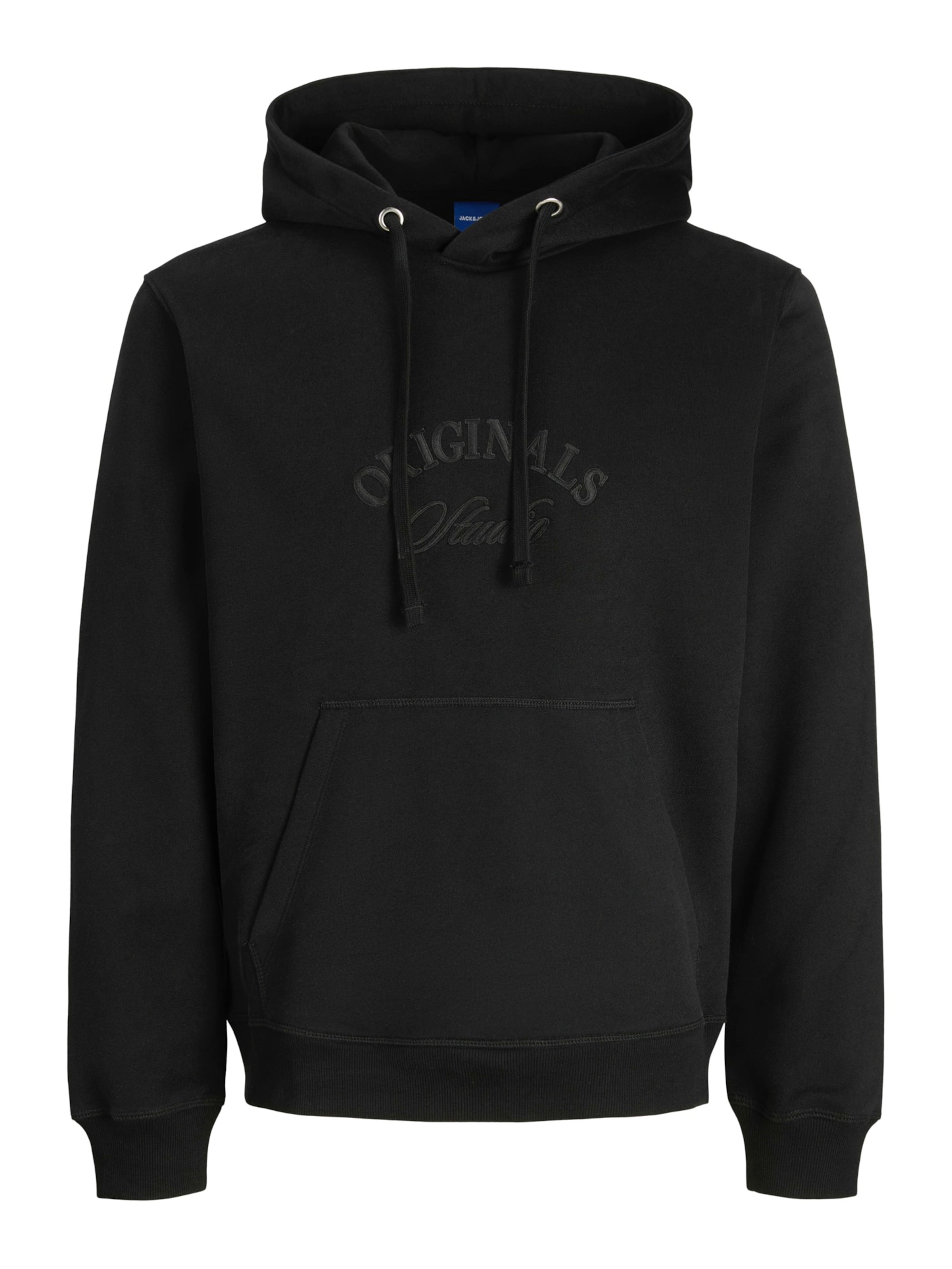 JACK & JONES Μπλούζα φούτερ 'JORBLEECKER' σε μαύρο: μπροστά