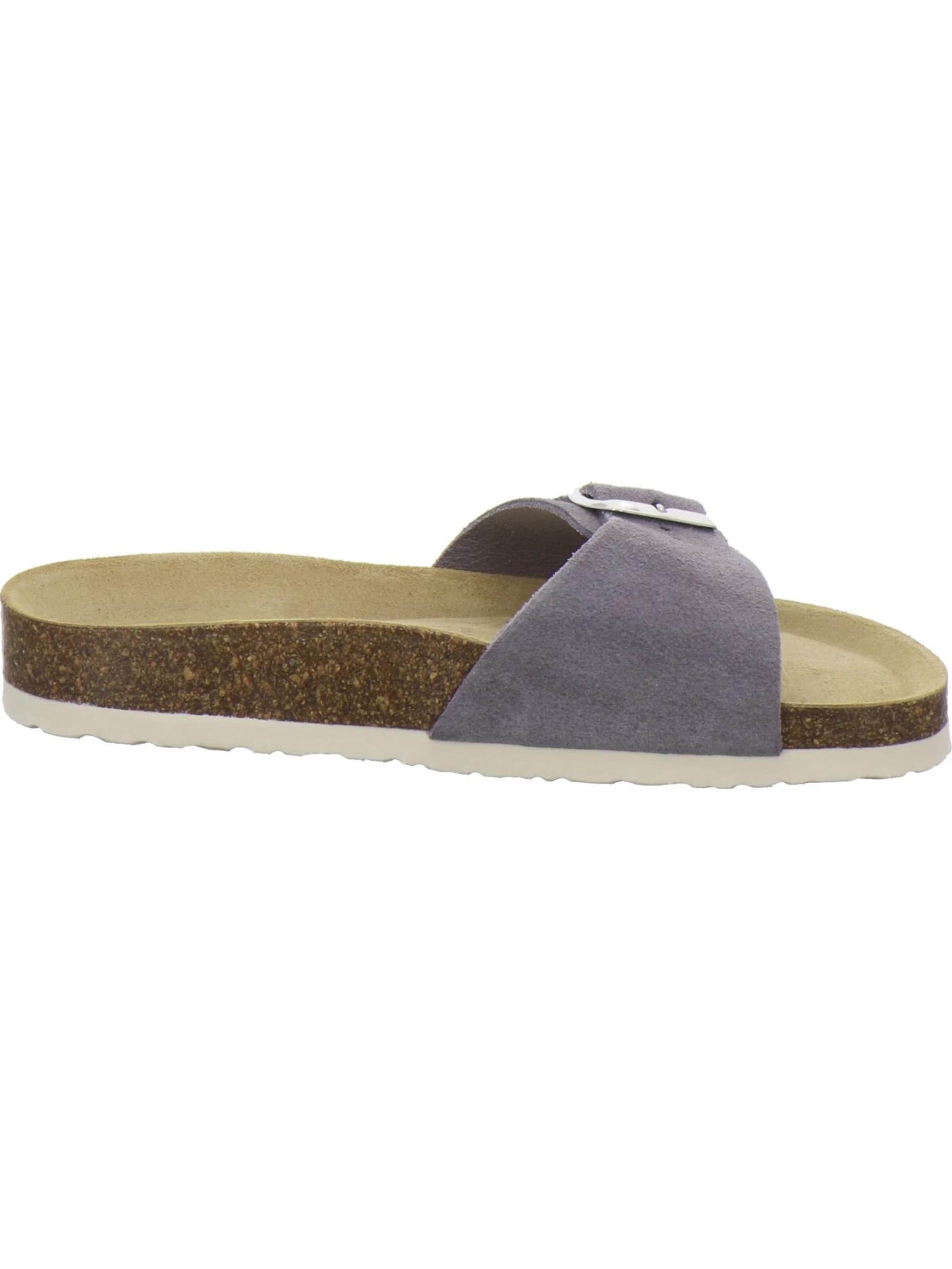 AFS-Schuhe - Zapatos abiertos 'Pantoletten Damen Einschnaller graphit' en gris