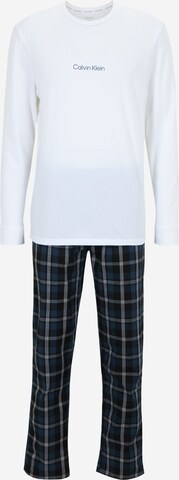 Calvin Klein Underwear Long Pajamas in White: front